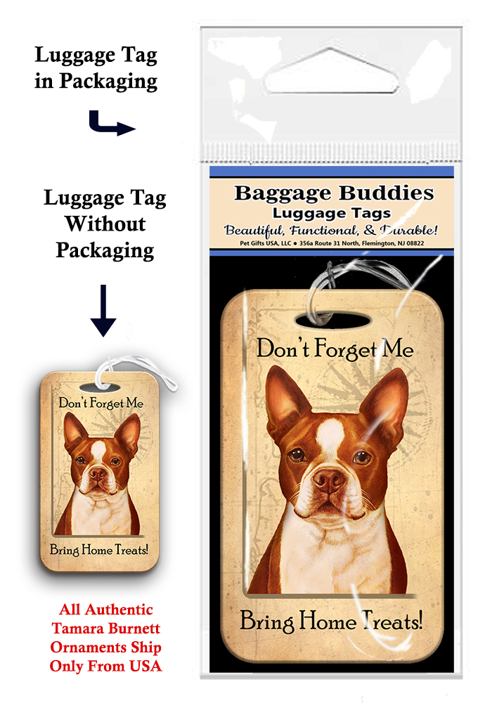 Boston Terrier Red and White - Baggage Buddy image