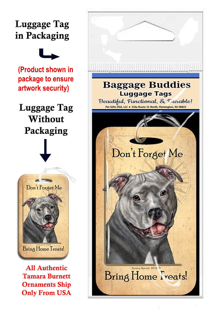 Pit Bull Blue Uncrop - Baggage Buddy Image