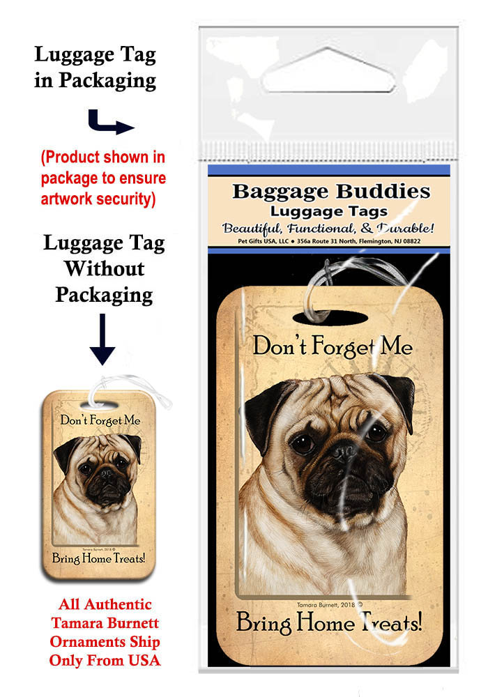 Pug Fawn - Baggage Buddy Image
