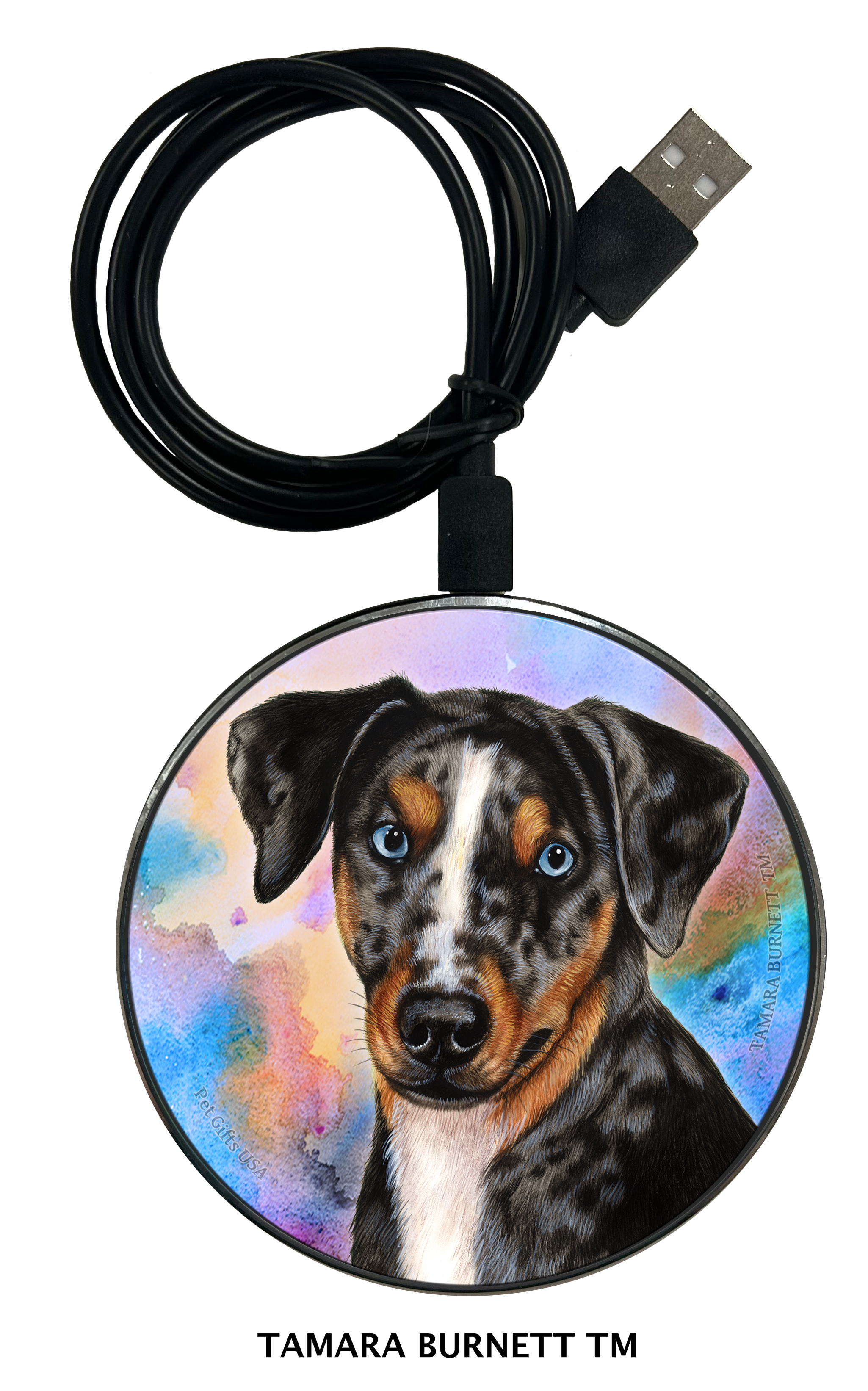 An image of product 29645 - Catahoula Leopard Dog - Zoomies Phone Charger