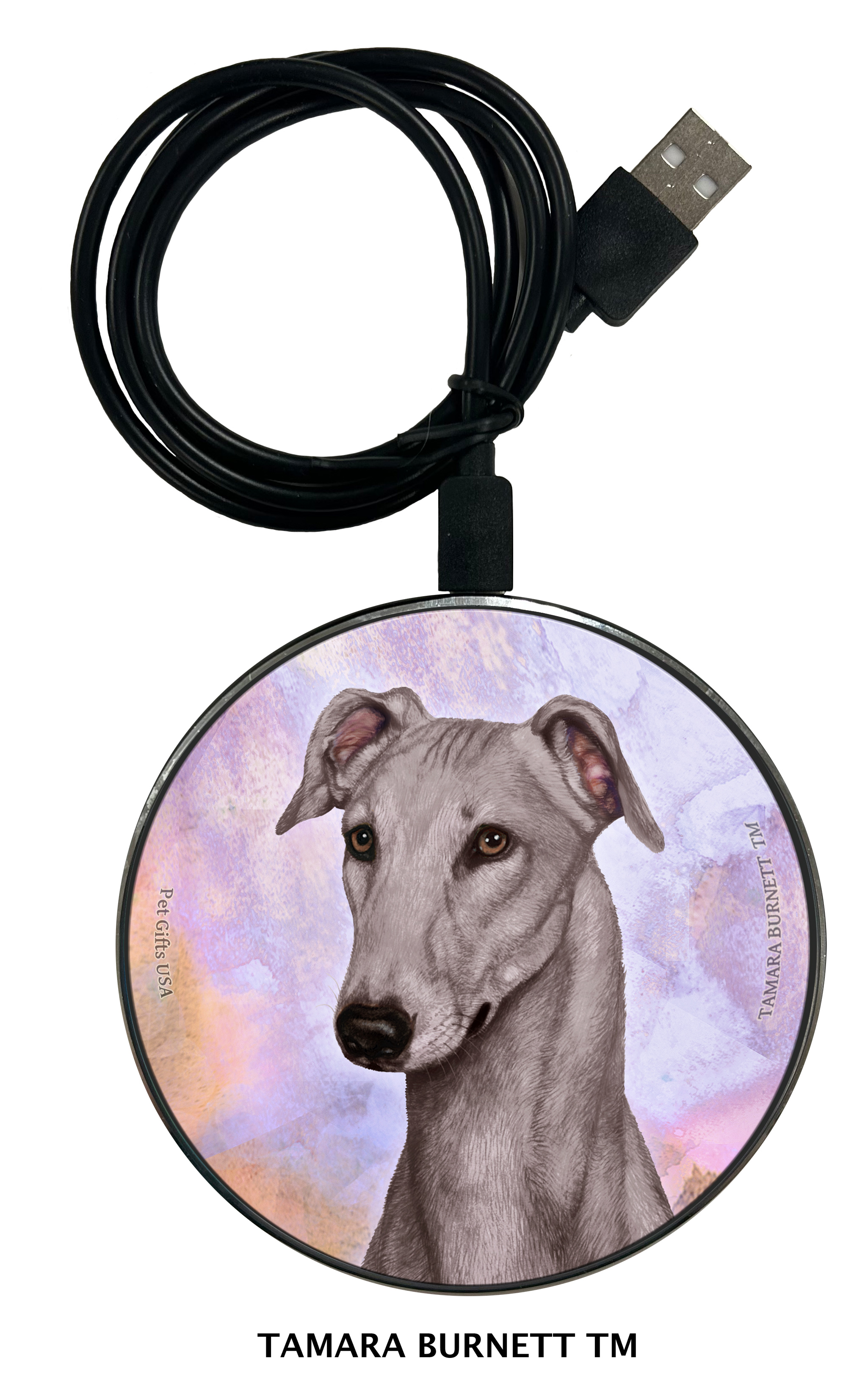 Greyhound Blue - Zoomies Phone Charger image