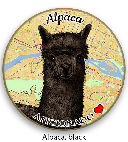 Black Alpaca - Coaster Buddy image