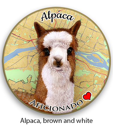Brown and White Alpaca - Coaster Buddy image