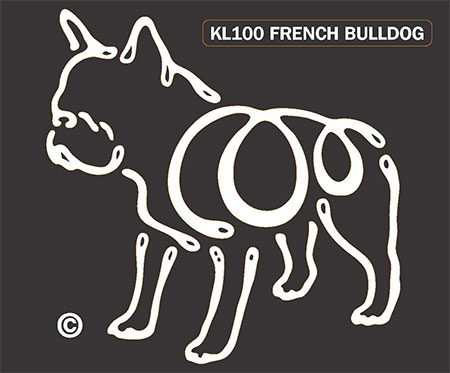 French Bulldog - Window Tattoo image sized 450 x 373