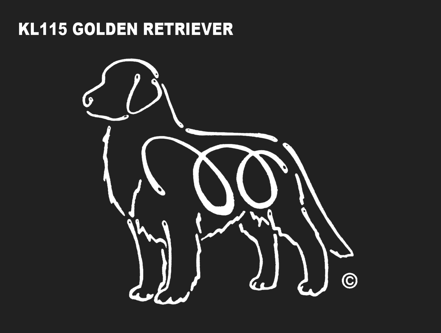 Golden Retriever - Window Tattoo image sized 1498 x 1132