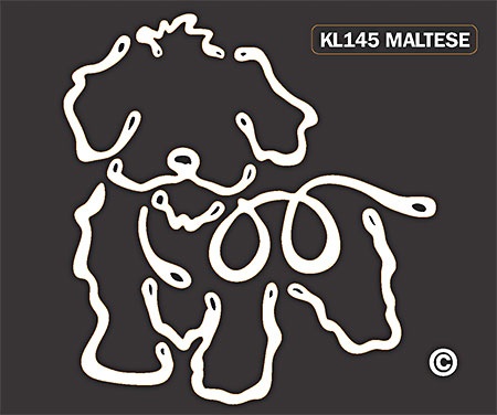 Maltese - Window Tattoo image sized 450 x 376