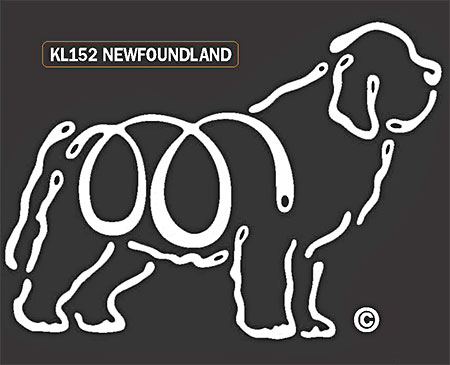 Newfoundland - Window Tattoo image sized 450 x 365