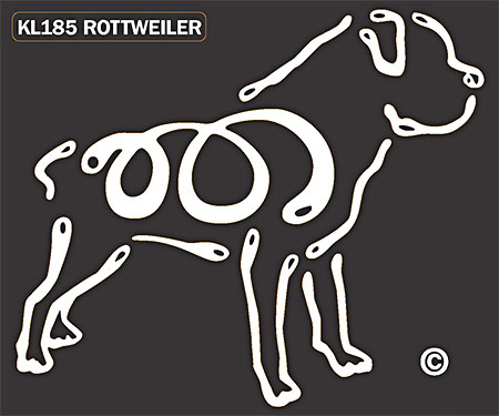 Rottweiler - Window Tattoo Image