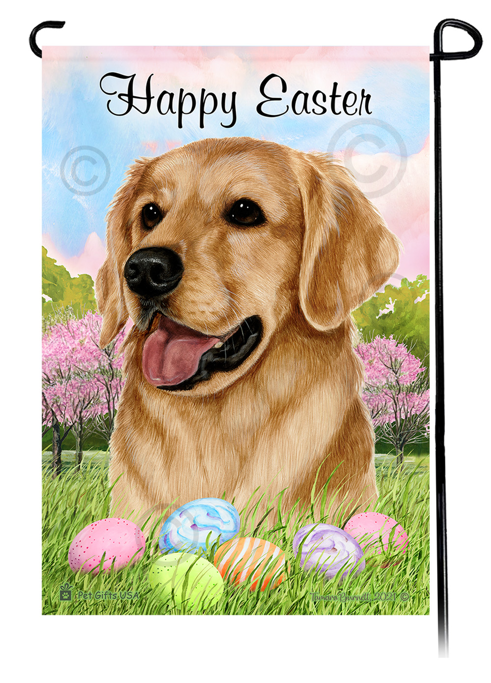 Easter Flowers Garden Flags sample image