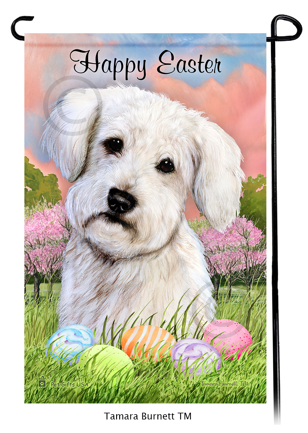 Dog Happy Easter Garden Flags sample image