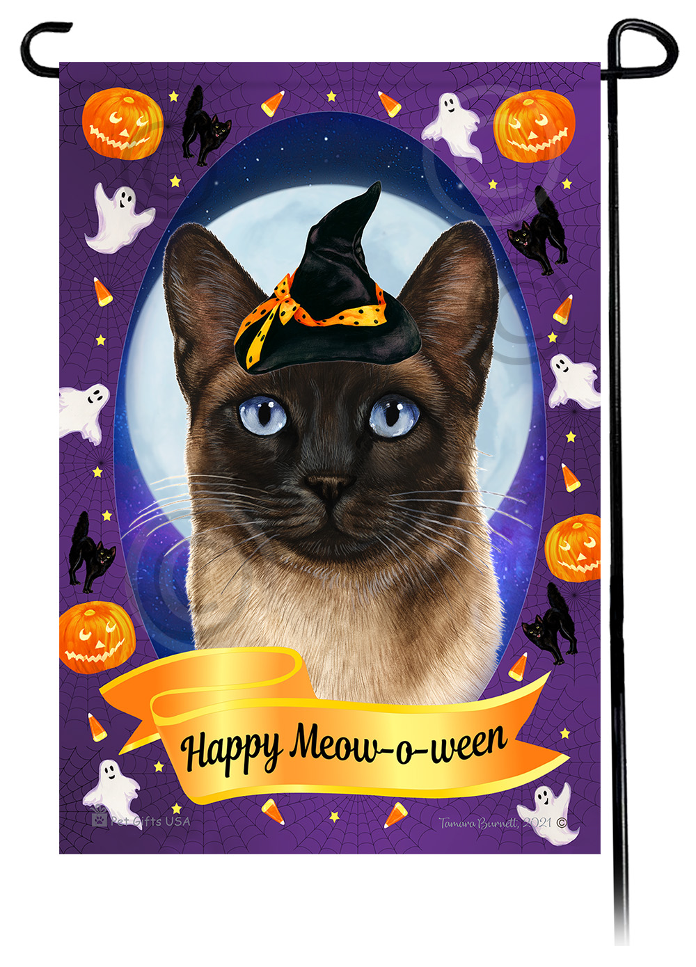 Halloween Howls Garden Flags Cats sample image