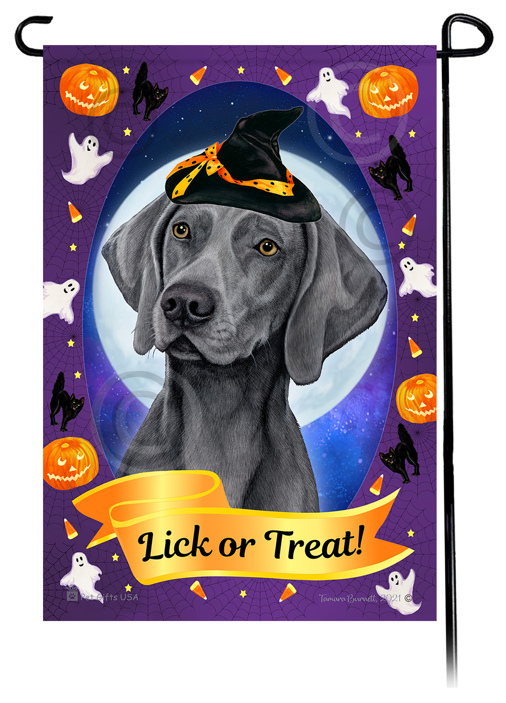 Halloween Howls Garden Flags Dogs sample image