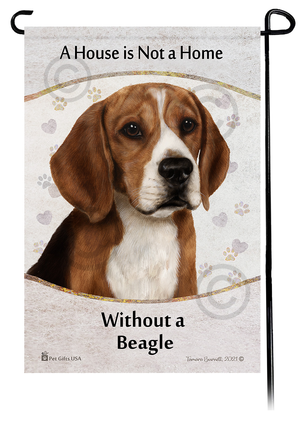 Beagle A House Is Not A Home - Garden Flag image