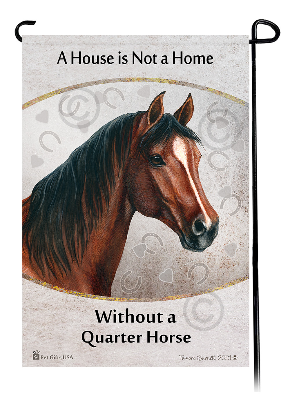 Quarter Horse Bay A House Is Not A Home - Garden Flag image Quarter Horse Bay A House Is Not A Home - Garden Flag image