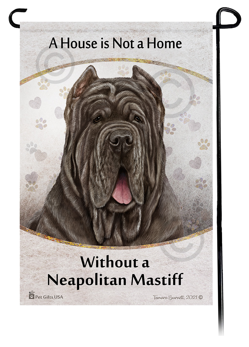 Neo Mastiff Tawny Cropped A House Is Not A Home - Garden Flag image