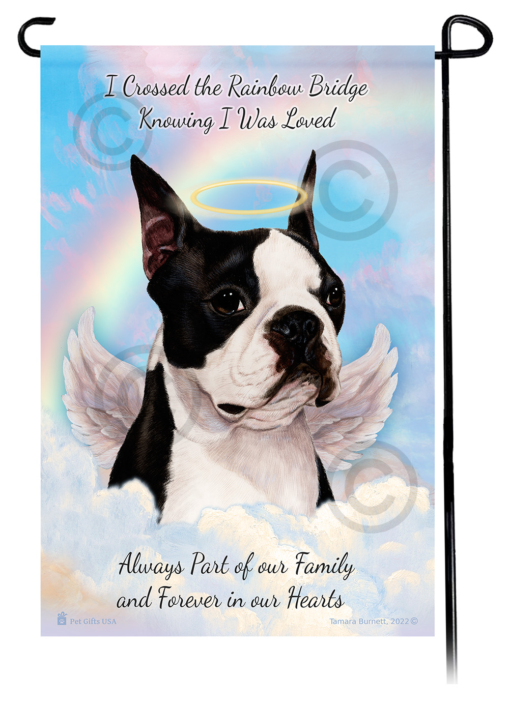Boston Terrier Memorial Flag image