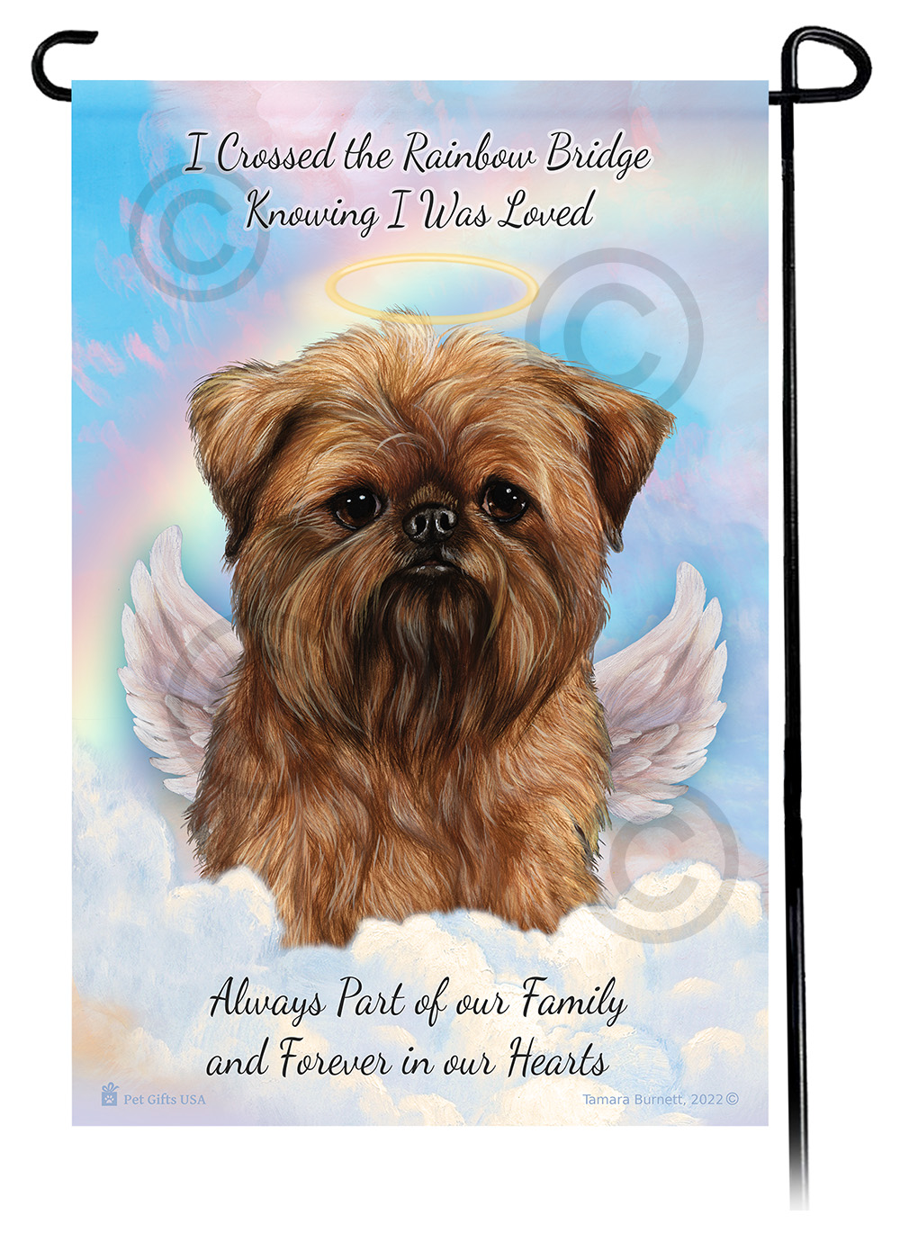 Brussels Griffon Memorial Flag image