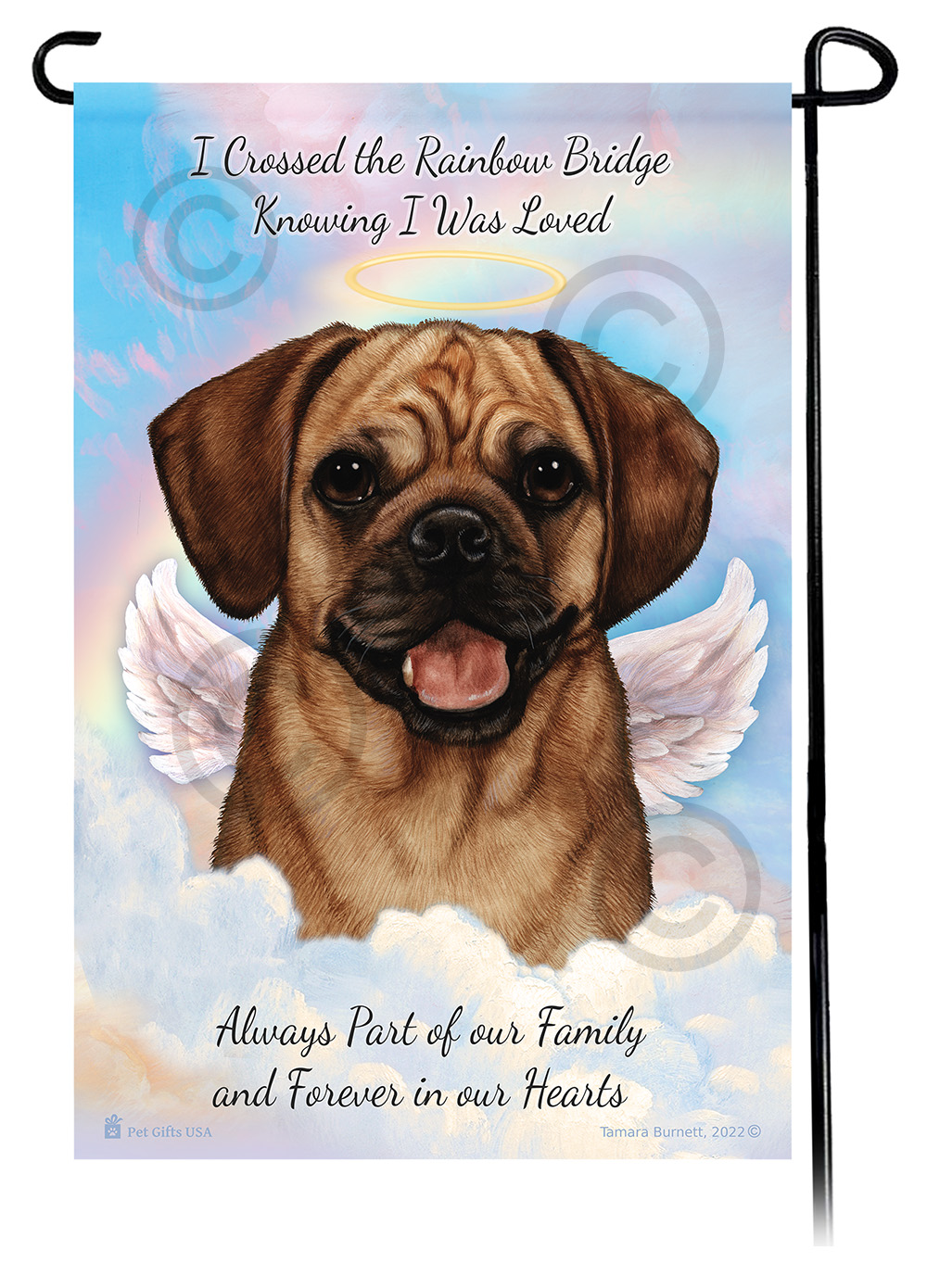 Puggle Fawn Memorial Flag image