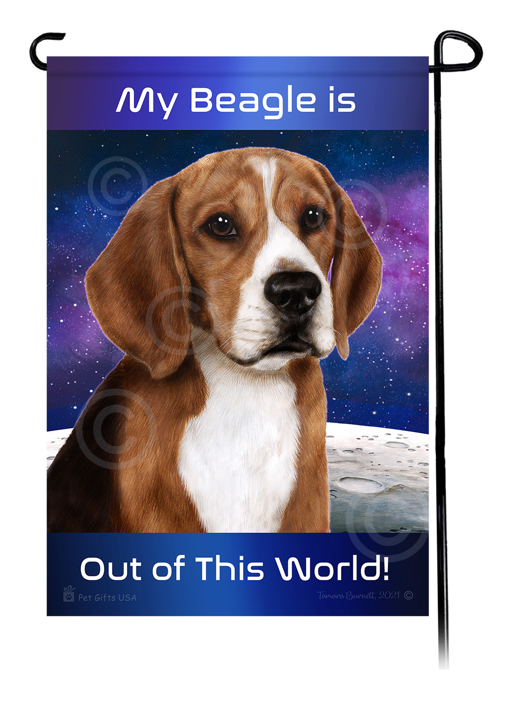 Beagle - Out Of This World Garden Flag image
