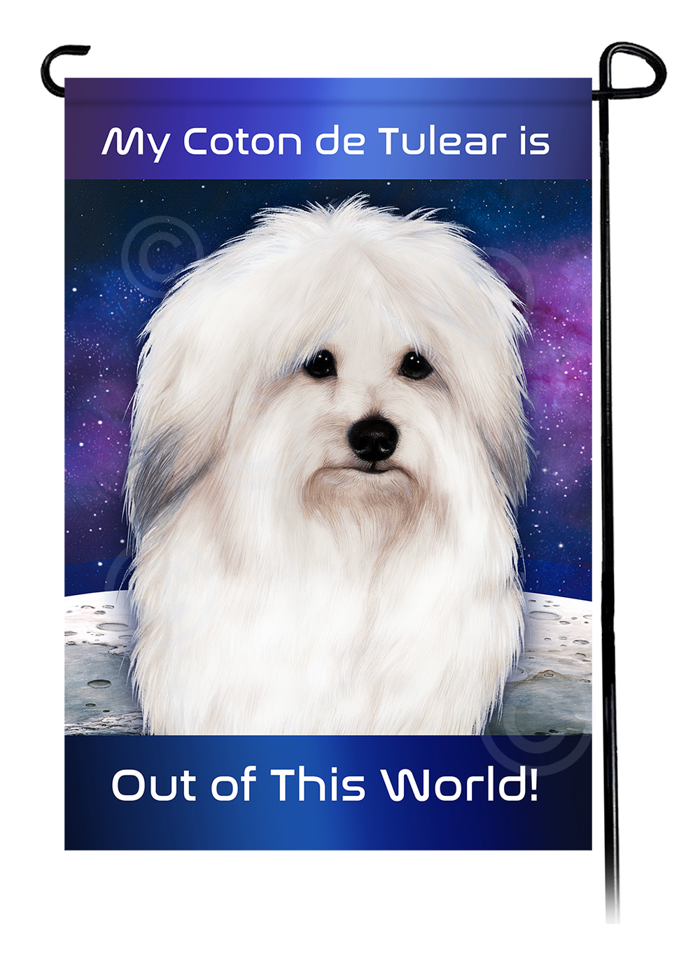 Coton de Tulear - Out Of This World Garden Flag image