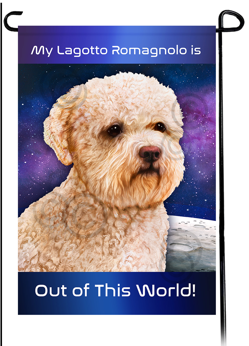 Lagotto Romagnolo Orange - Out Of This World Garden Flag image