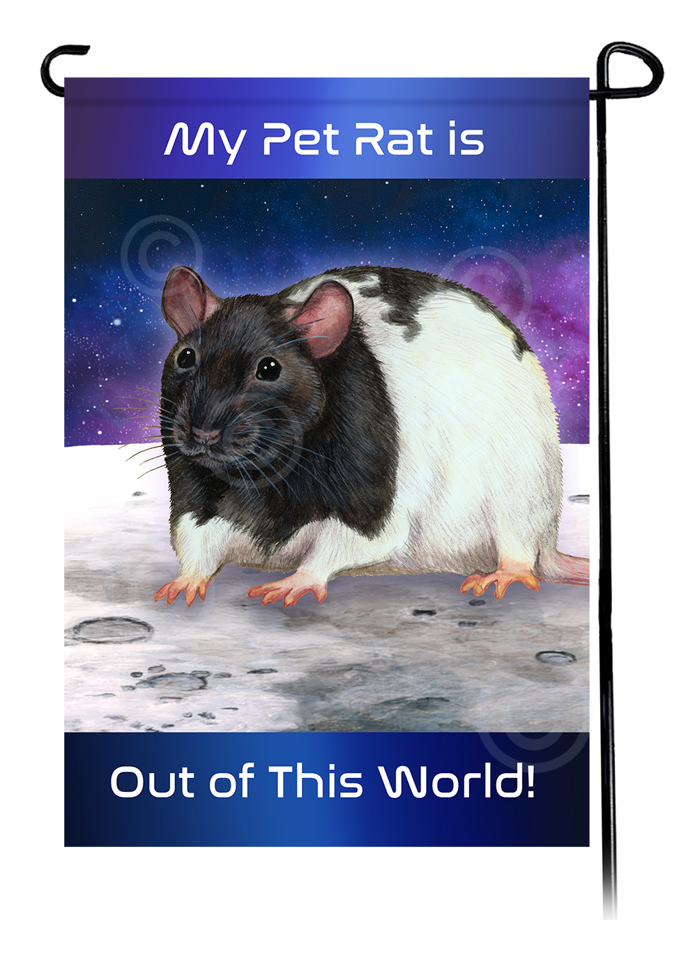 Out Of This World Garden Flags Small Animals sample image