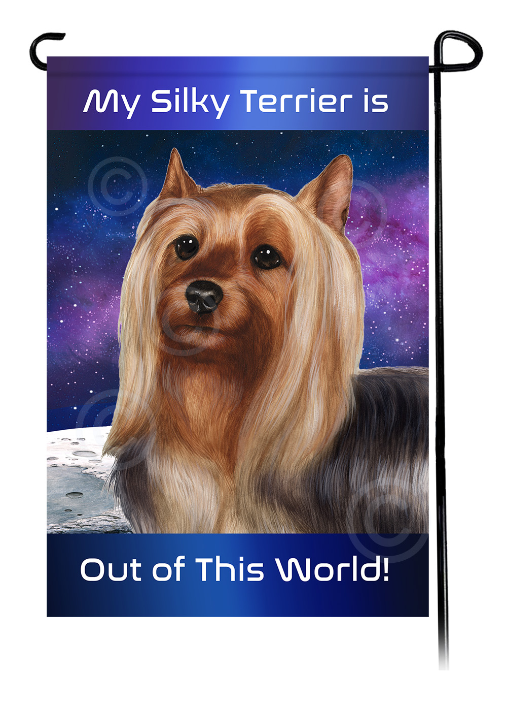 Silky Terrier - Out Of This World Garden Flag image