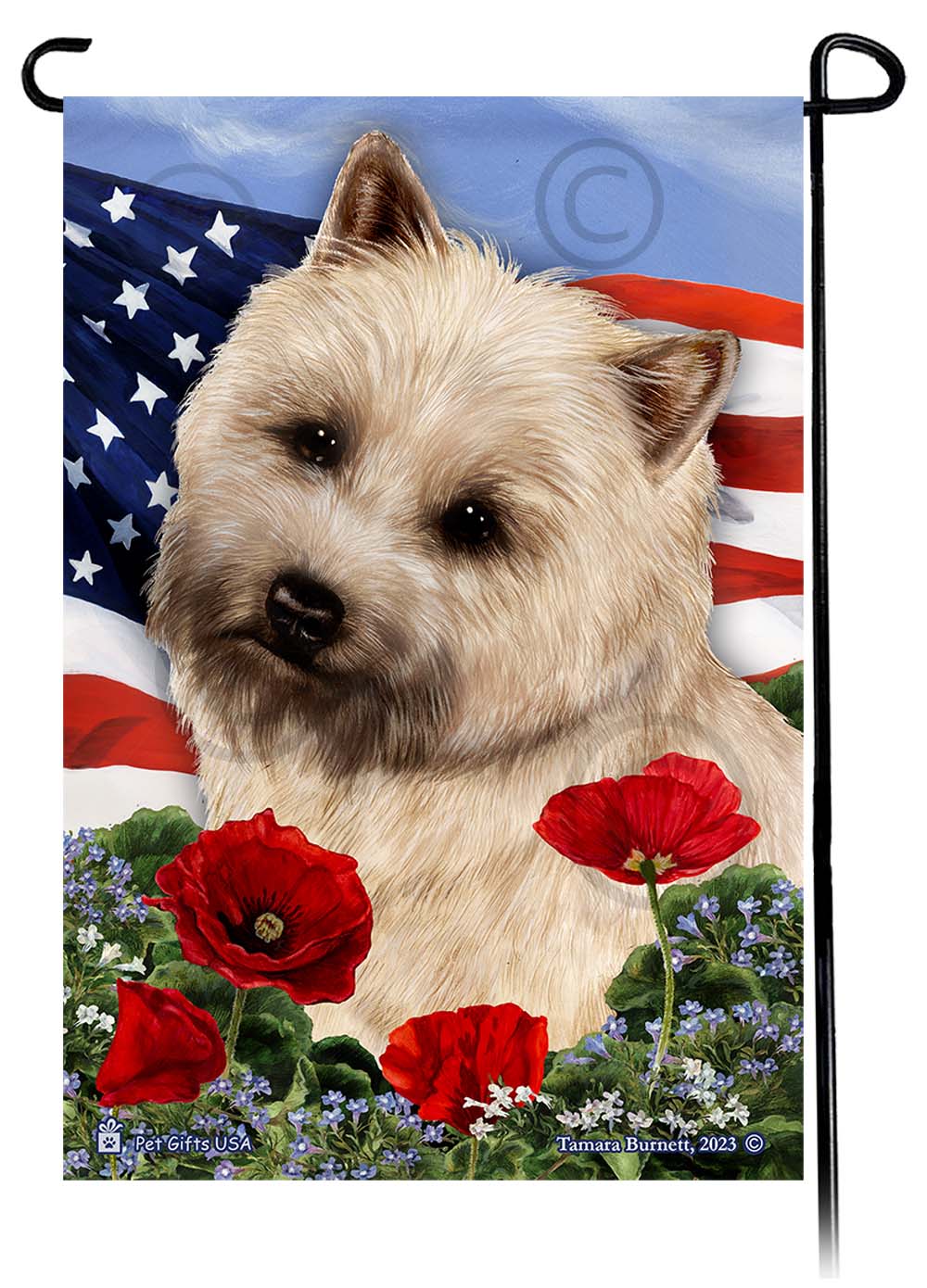 Patriotic Flowers Garden Flags Dogs sample image