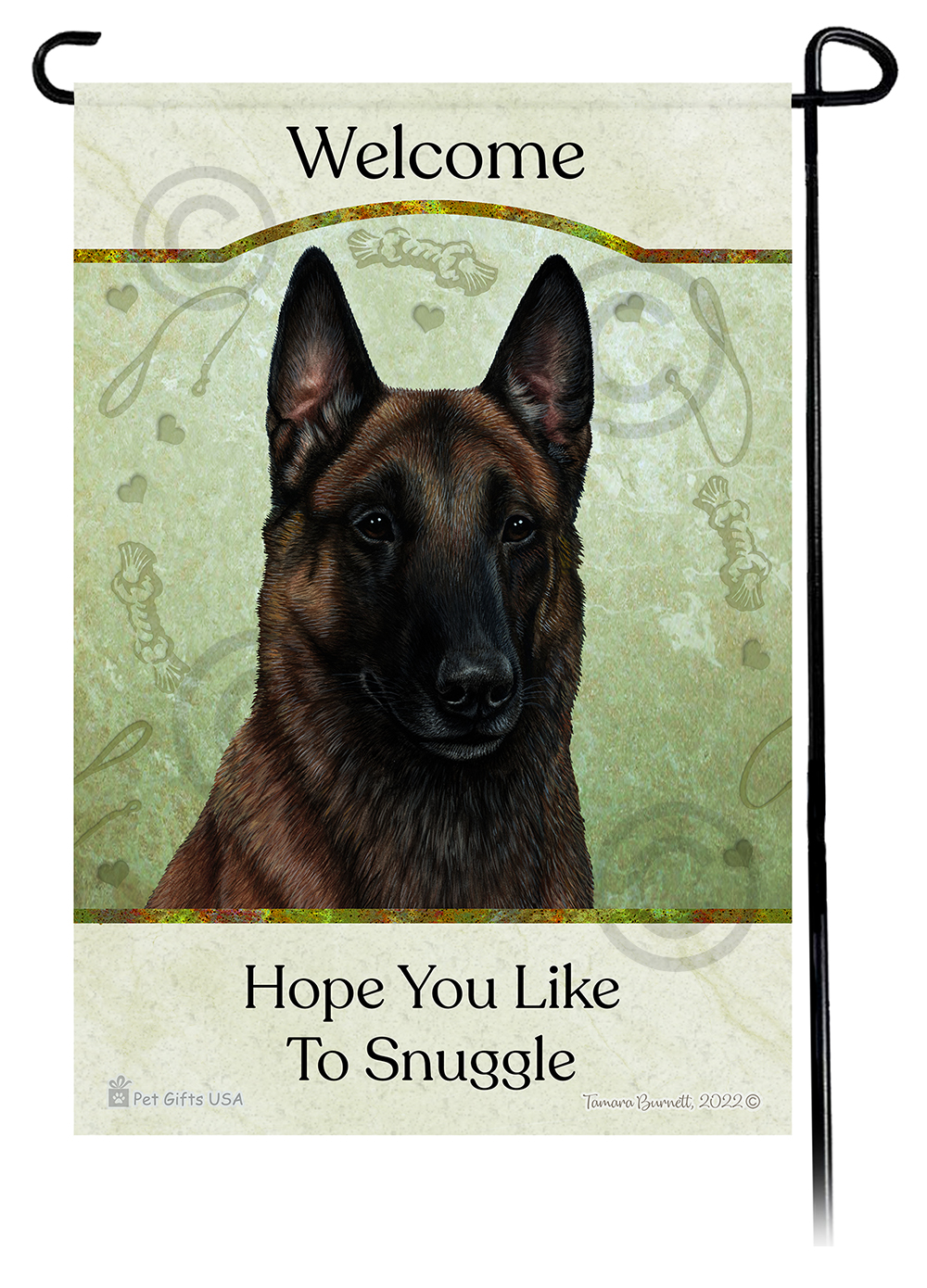 Hope You Like To Snuggle Dog Garden Flags sample image