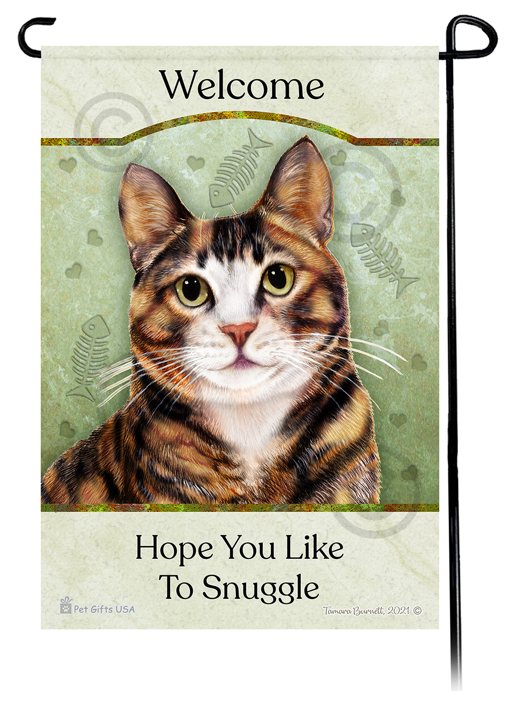 Hope You Like To Snuggle Cat Garden Flags sample image