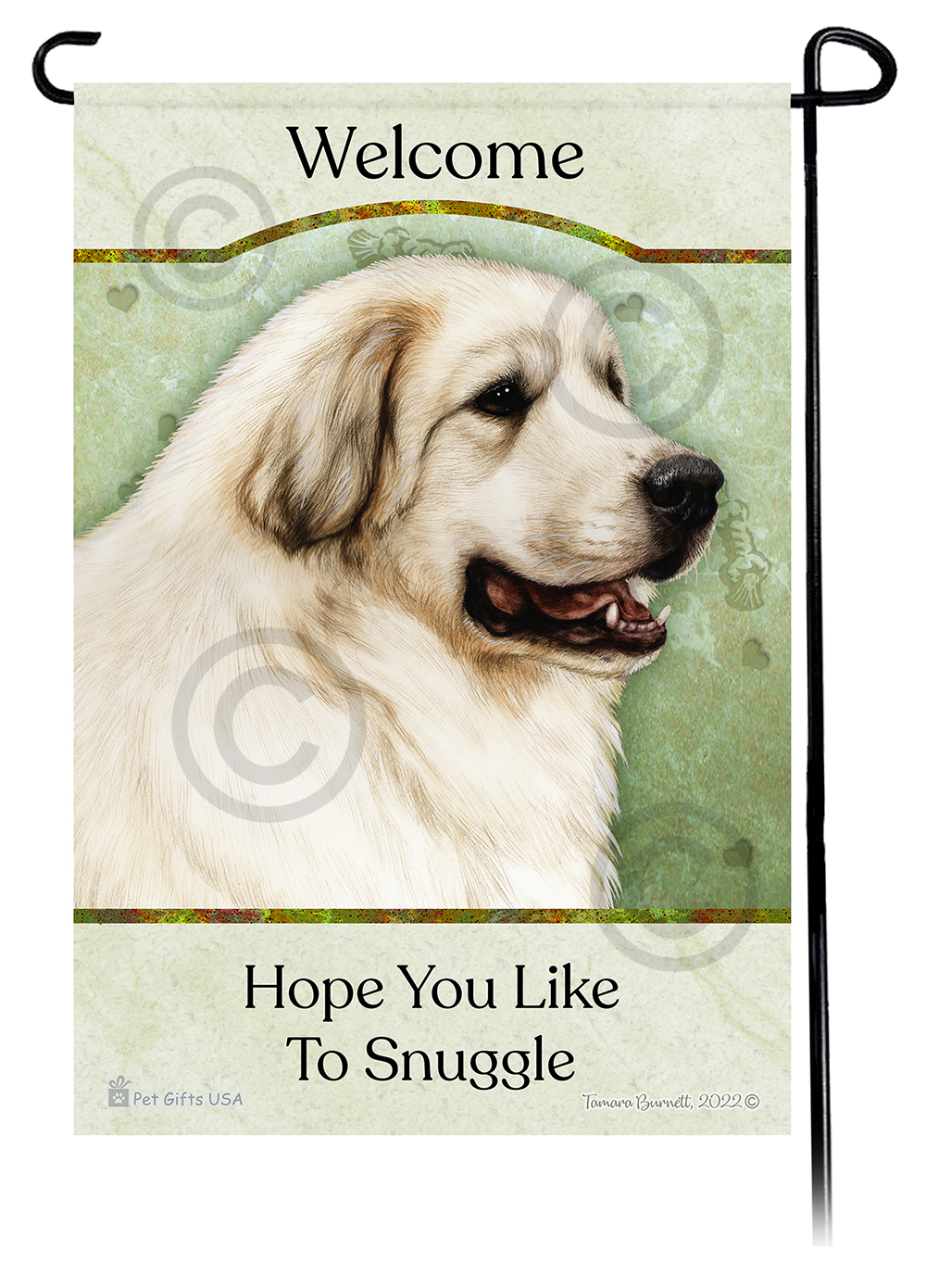 Great Pyrenees Hope You're Ready To Snuggle Flags image