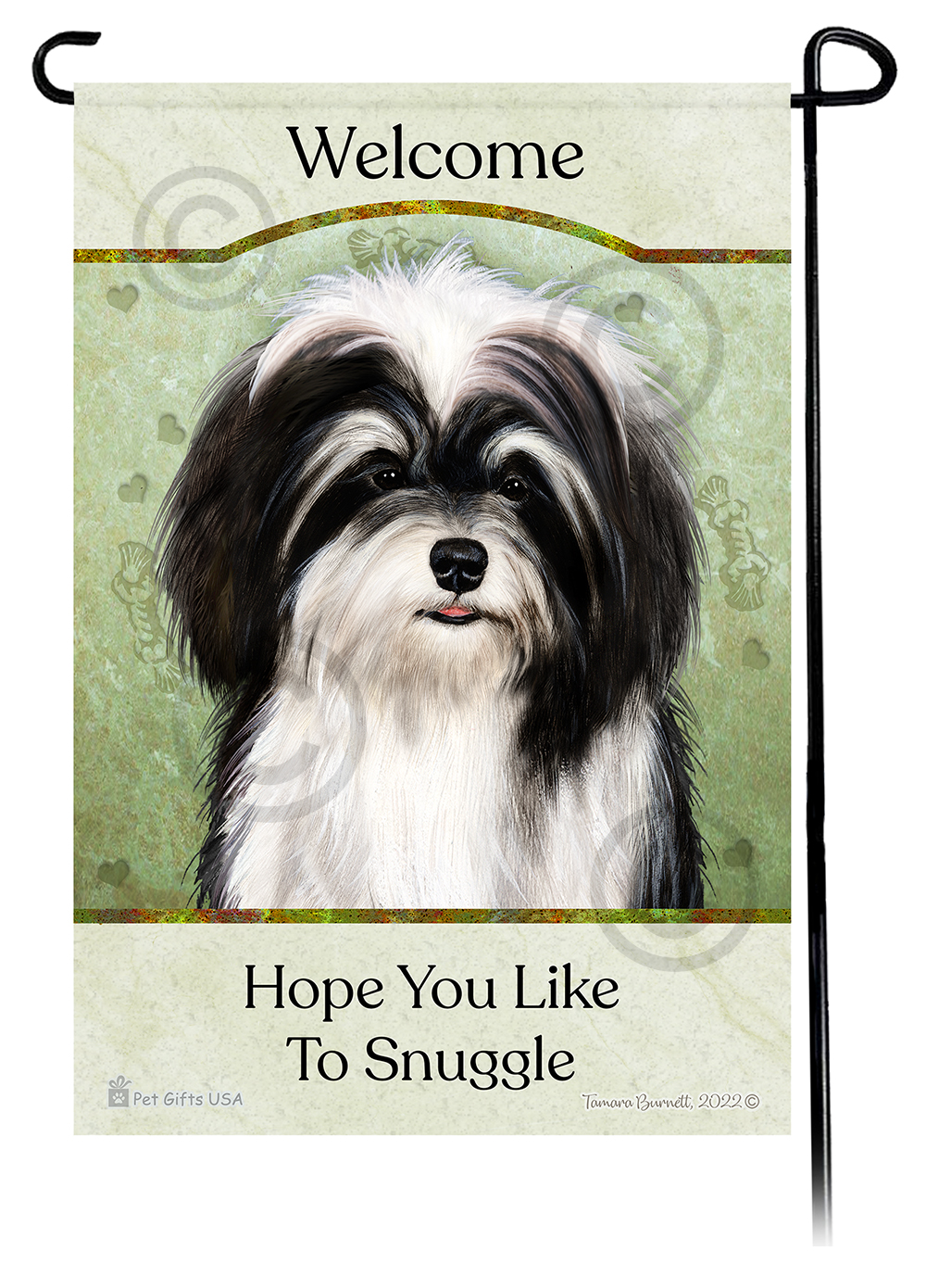 Hope You Like To Snuggle Dog Garden Flags sample image
