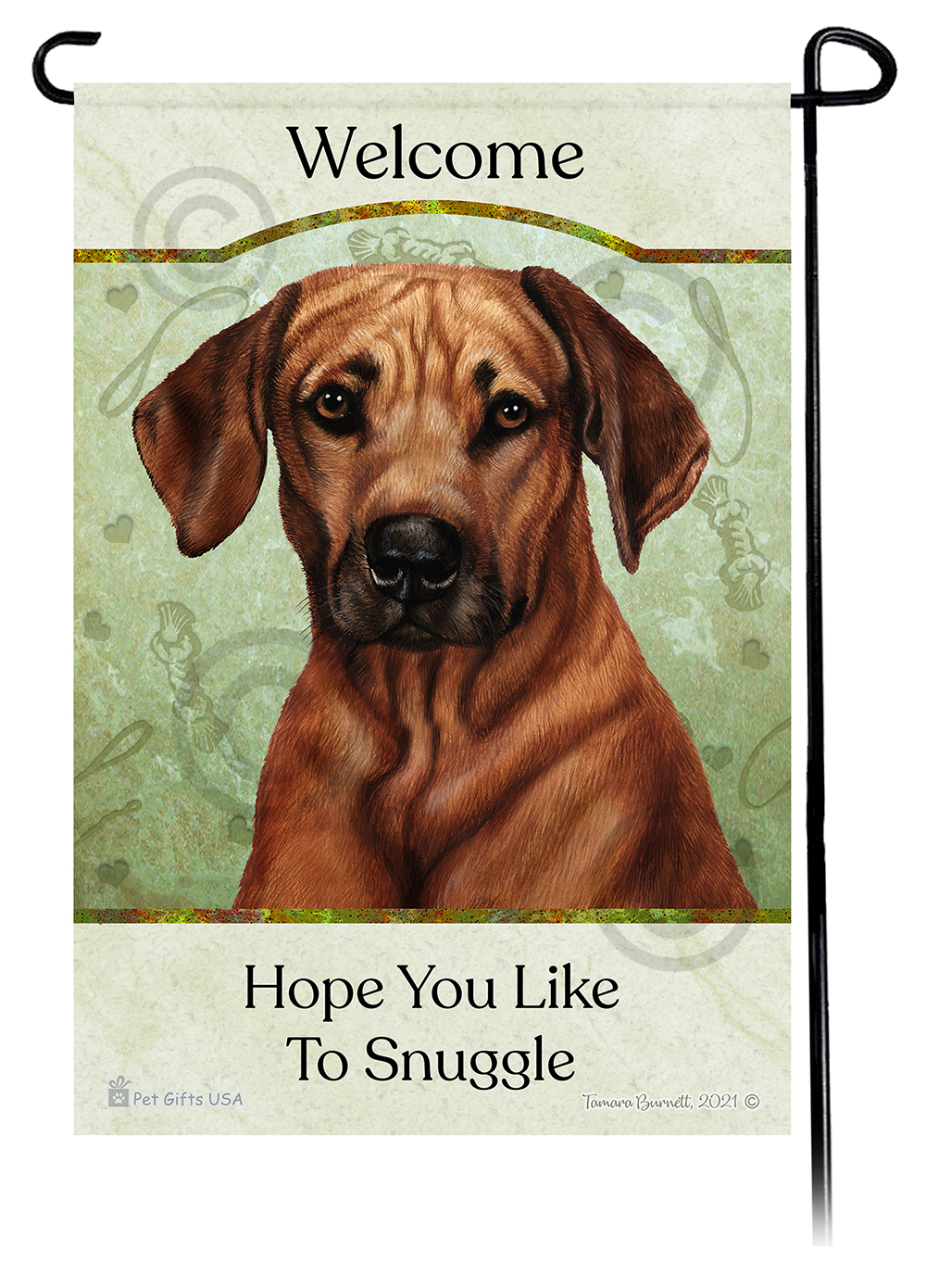Rhodesian Ridgeback Hope You're Ready To Snuggle Flags image