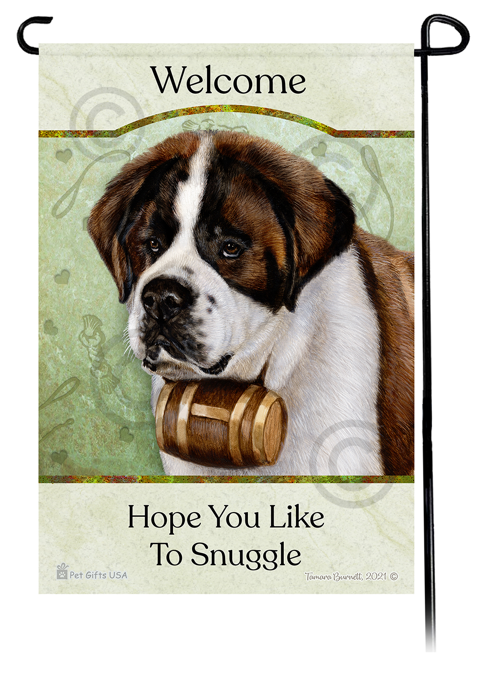 Hope You Like To Snuggle Dog Garden Flags sample image
