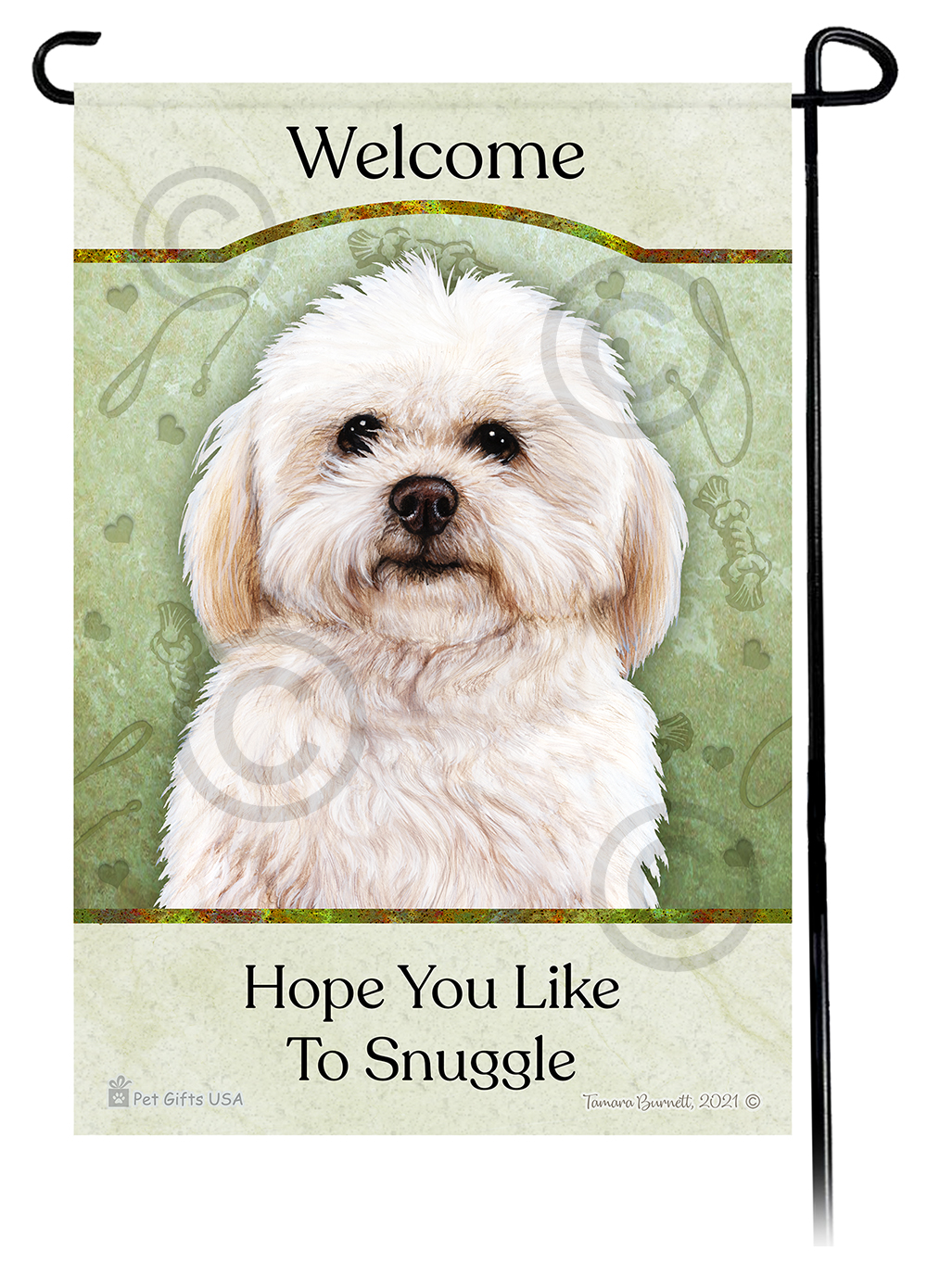Shih Poo Hope You're Ready To Snuggle Flags Image