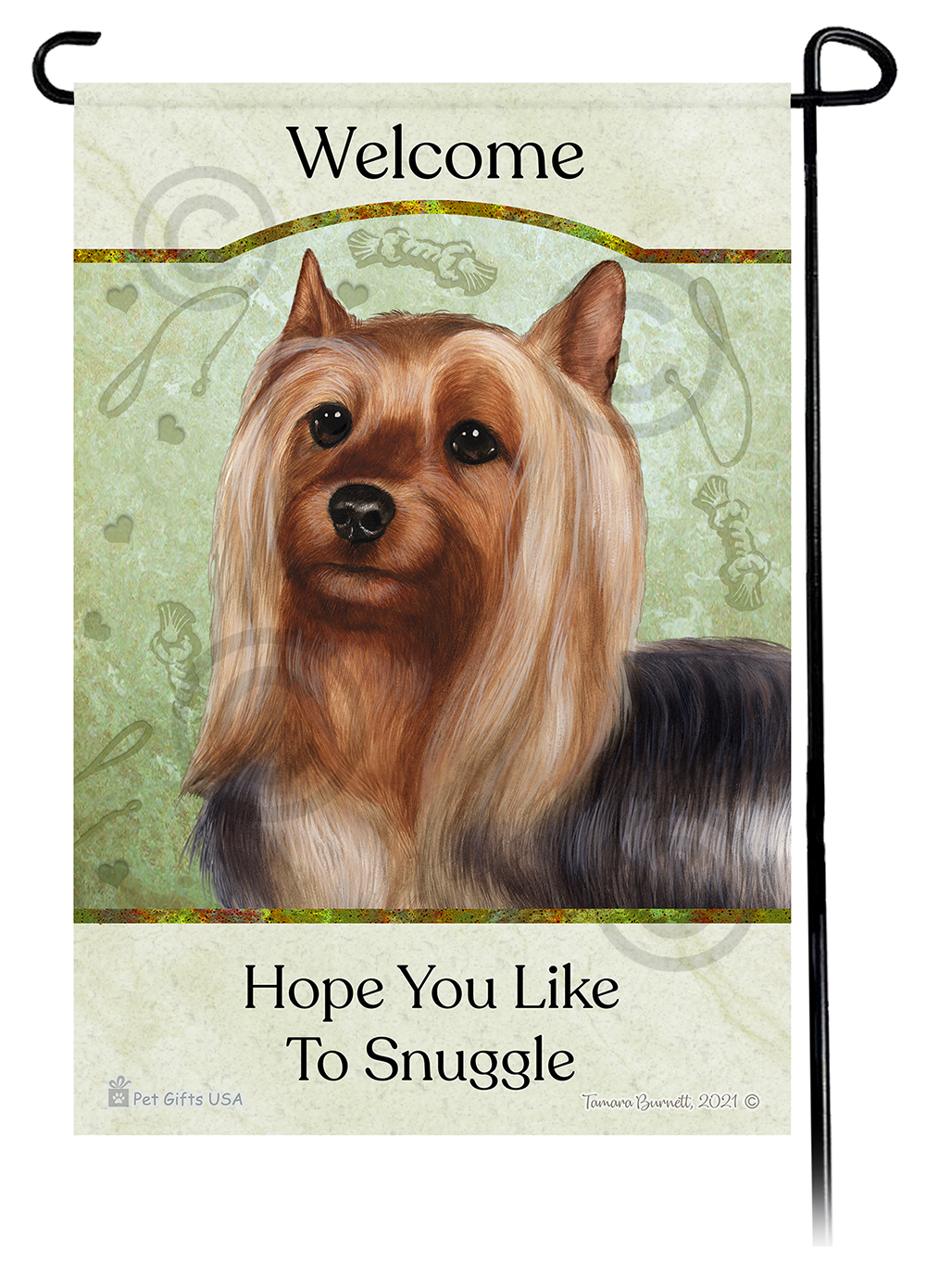 Silky Terrier Hope You're Ready To Snuggle Flags image