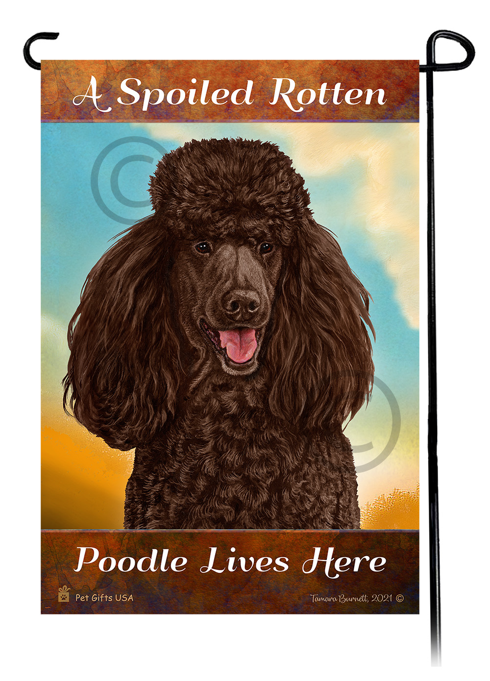 Spoiled Rotten Dog Garden Flags sample image