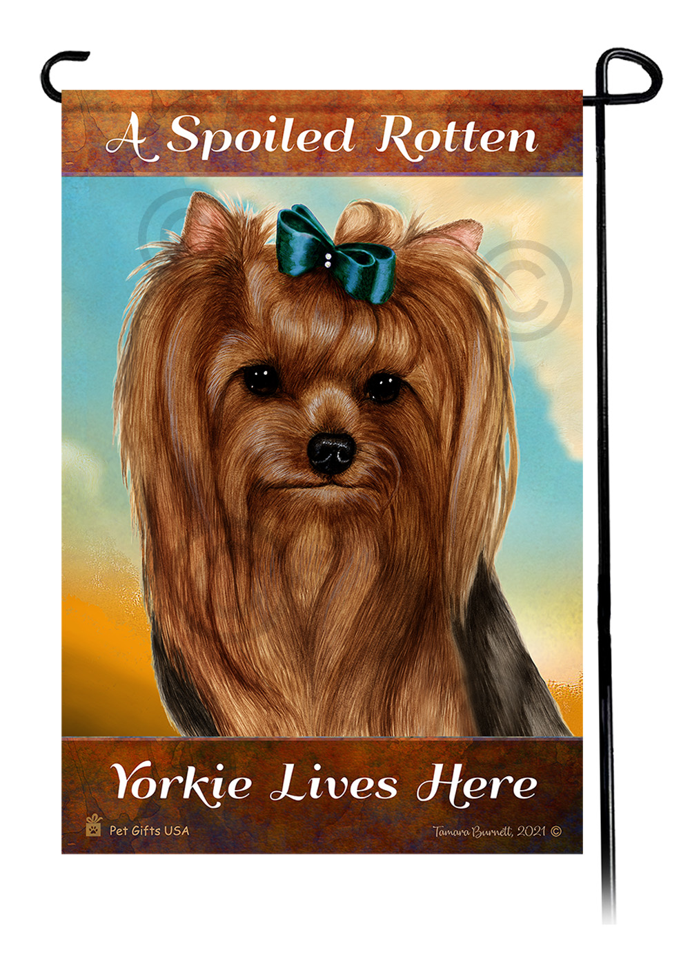 Spoiled Rotten Dog Garden Flags sample image