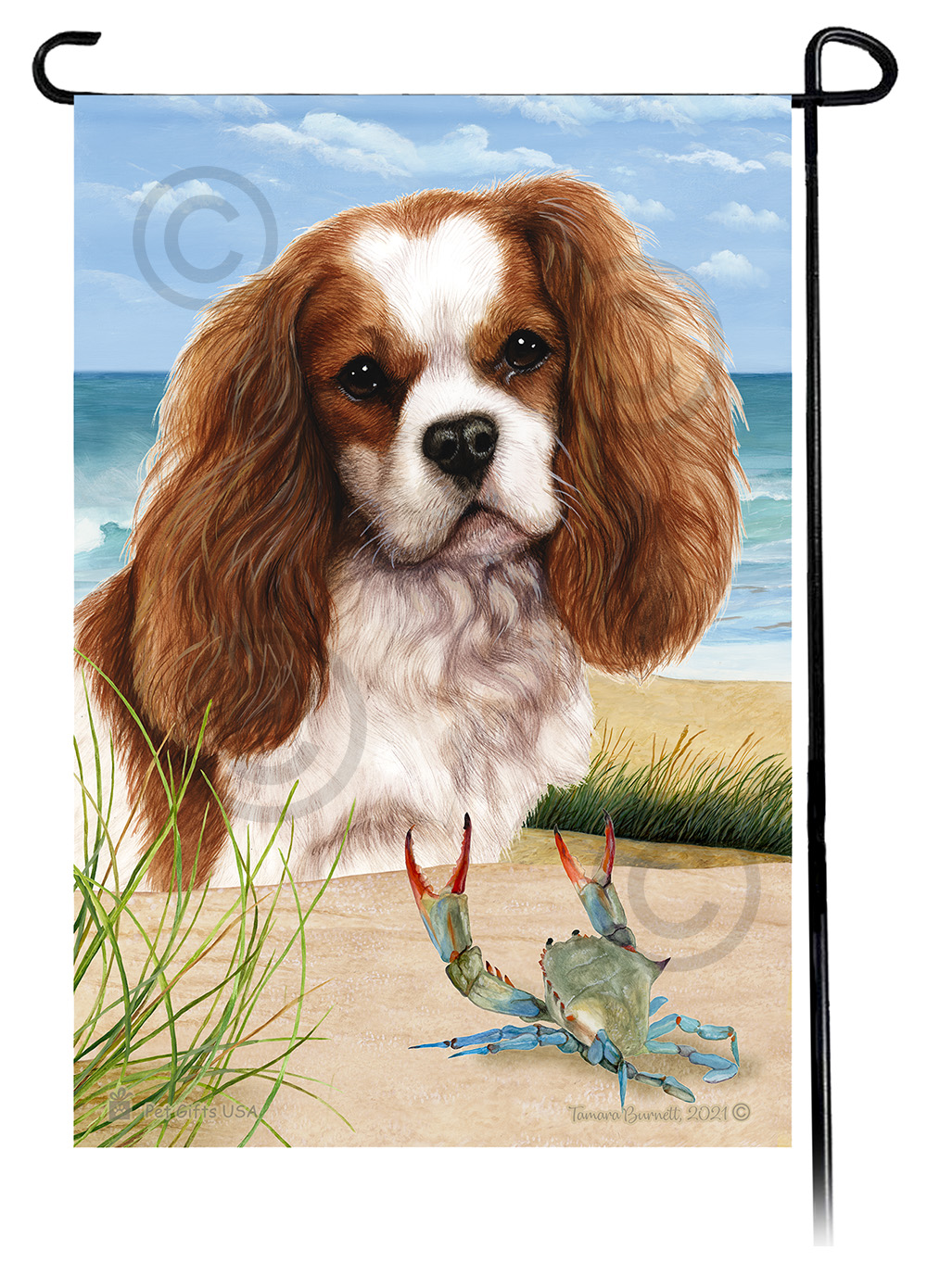 Summer Beach Dog Garden Flags sample image