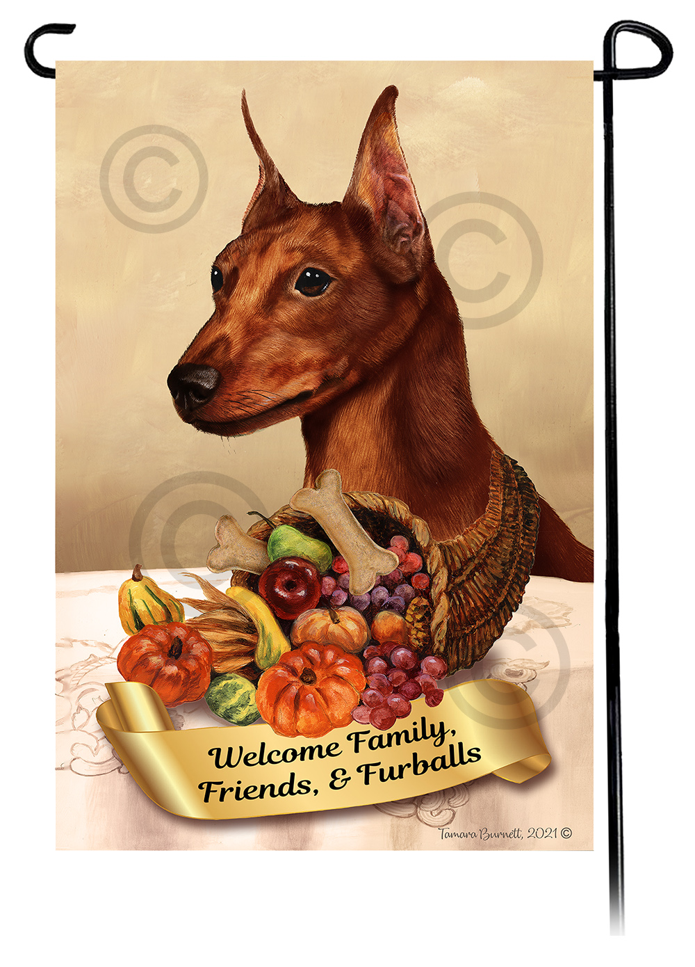 Thanksgiving Dog Flags sample image