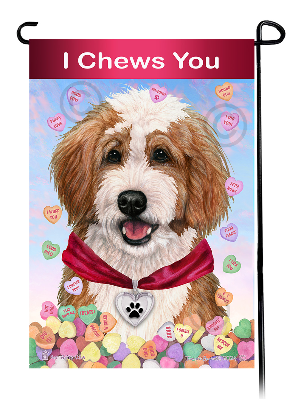 Valentines Sweetheart Garden Flags sample image