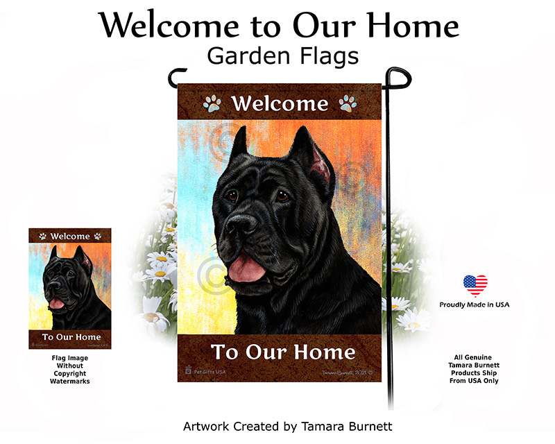 Welcome To Our Home Dog Garden Flags sample image