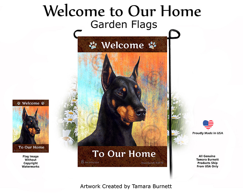Welcome To Our Home Dog Garden Flags sample image