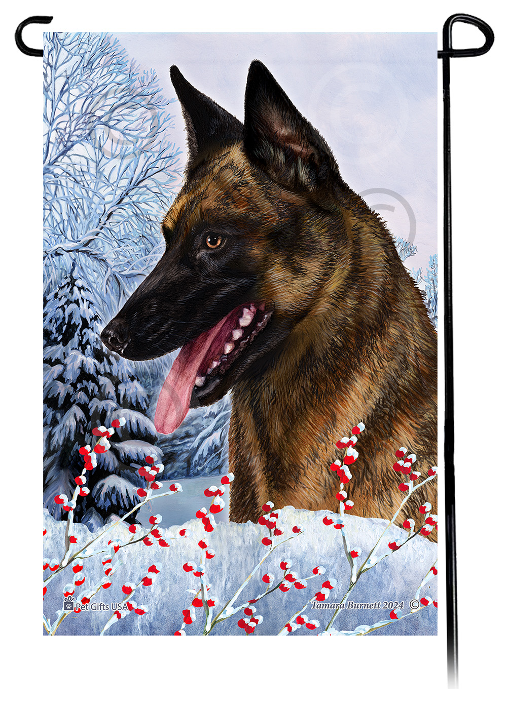 Winterberries Garden Flags sample image