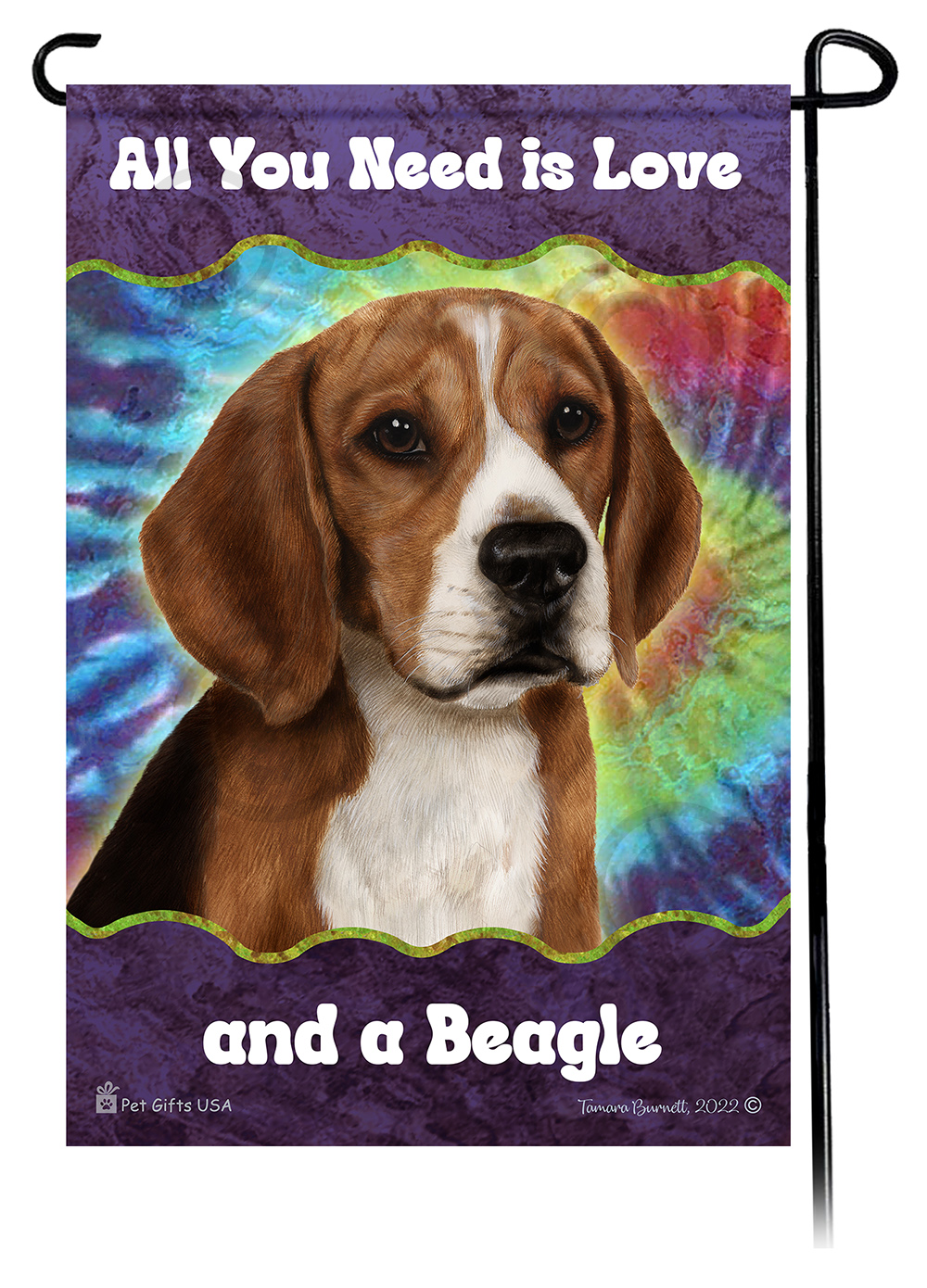 Beagle Woofstock Garden Flag image