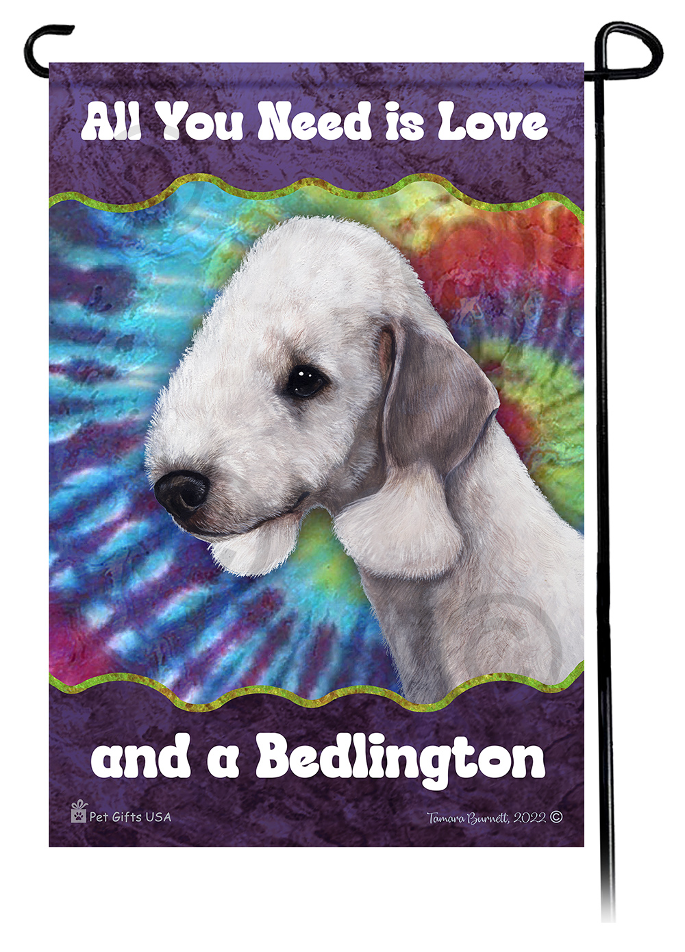 Bedlington Terrier Blue Woofstock Garden Flag image