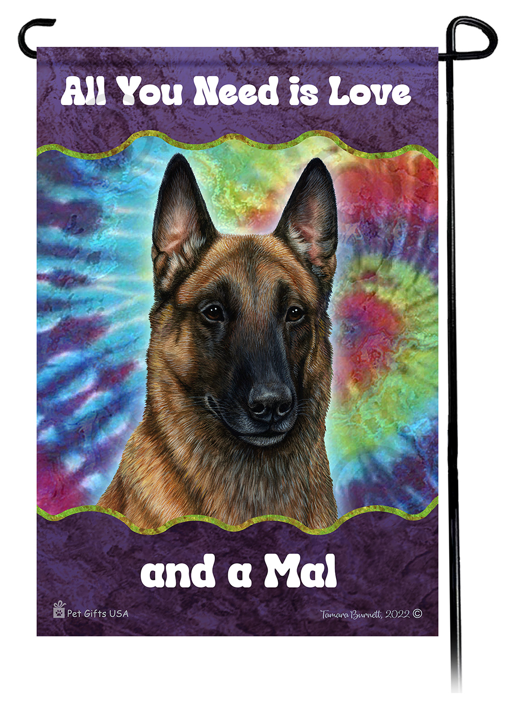 Belgian Malinois Fawn Woofstock Garden Flag Image