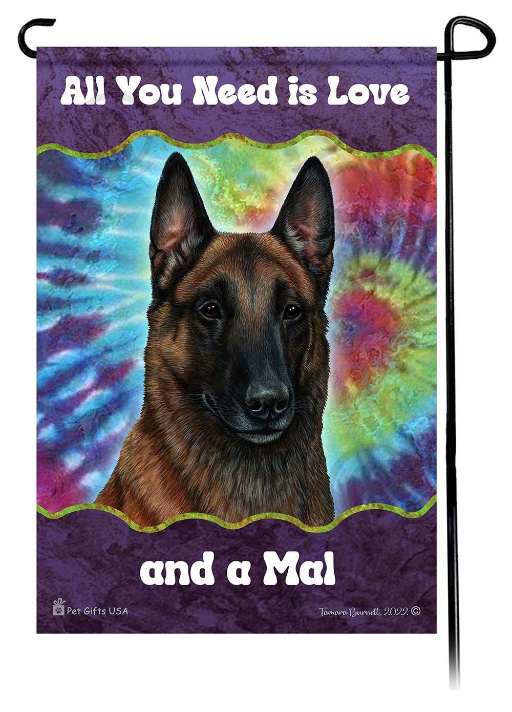 Belgian Malinois Mahogany Woofstock Garden Flag Image