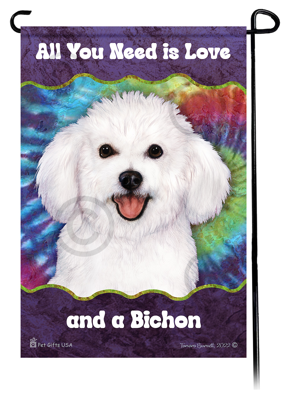 Bichon Frise Woofstock Garden Flag image