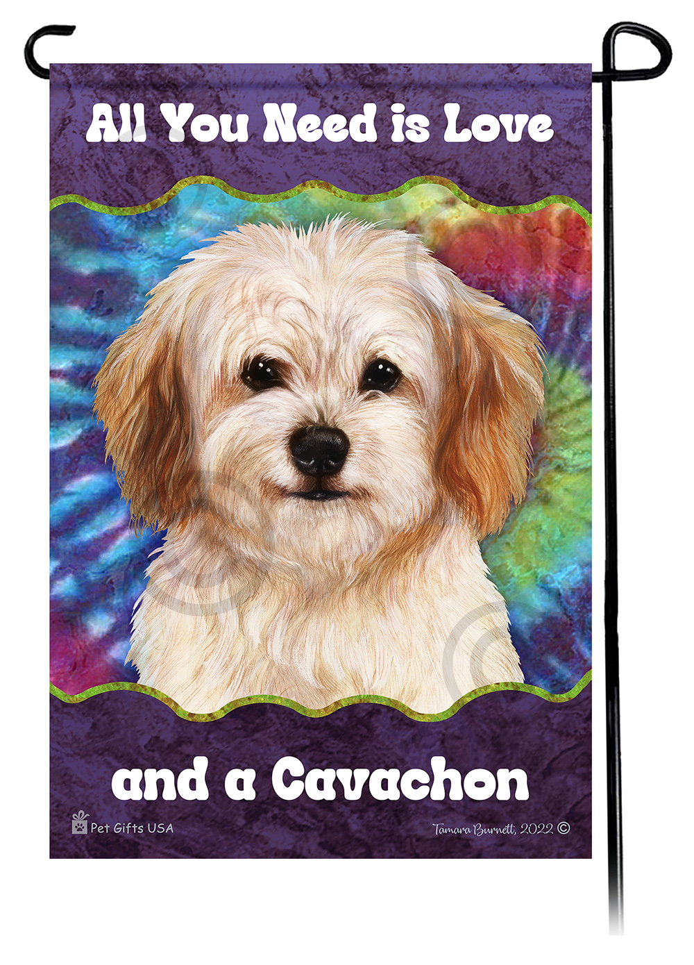 Cavachon Woofstock Garden Flag image